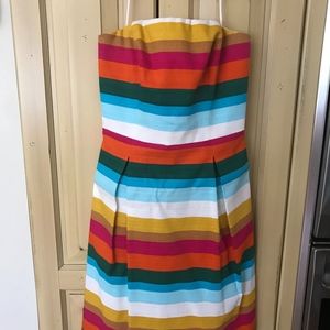 Strapless Striped Dress